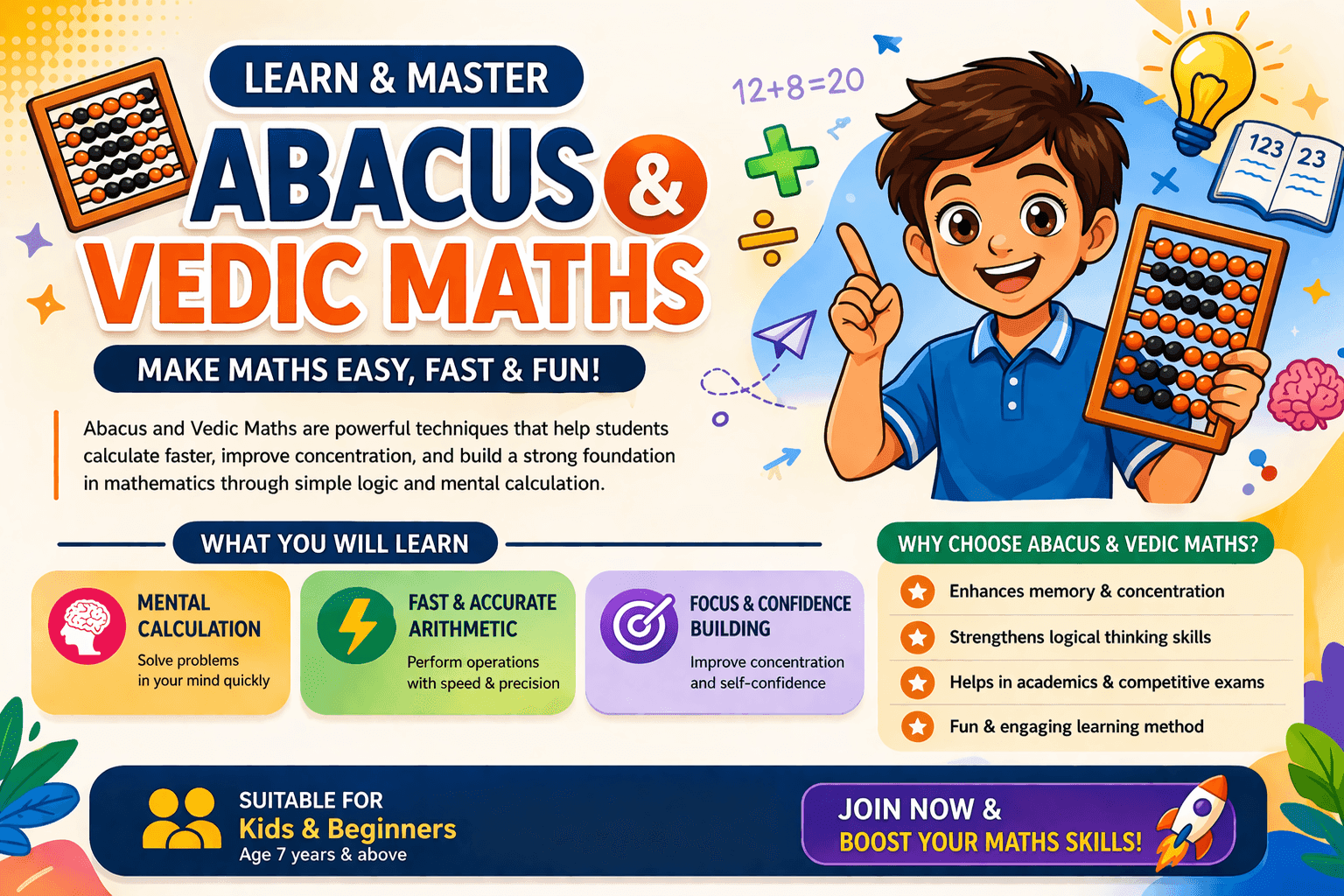 Learn & Master Abacus and Vedic Maths