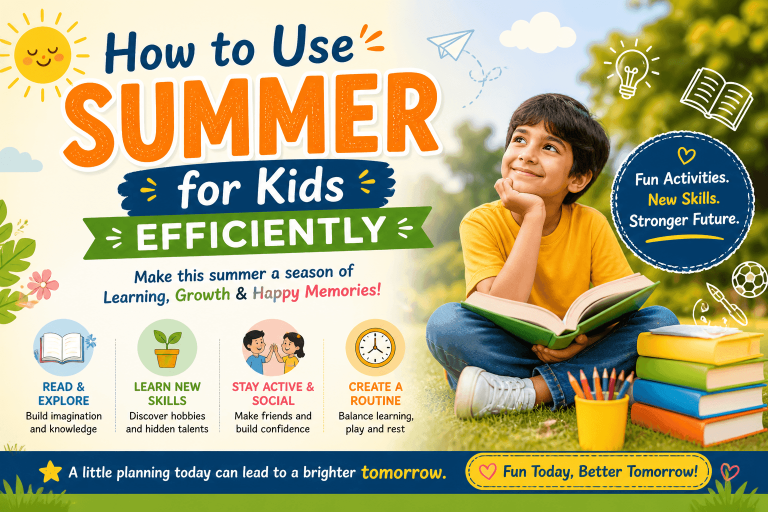 How to Use Summer Efficiently for Kids